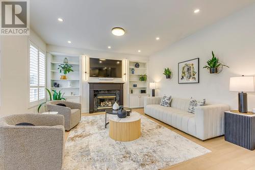 4267 Sarazen Drive, Burlington, ON - Indoor Photo Showing Living Room With Fireplace