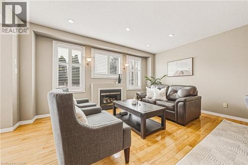 228 Holbeach Crescent, Waterloo, ON - Indoor Photo Showing Living Room With Fireplace