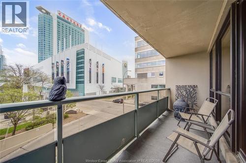 111 Riverside Drive Unit# 312, Windsor, ON - Outdoor With Balcony