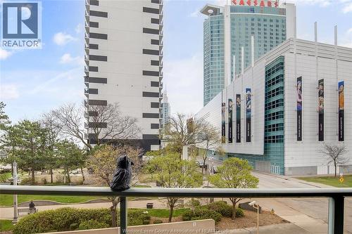 111 Riverside Drive Unit# 312, Windsor, ON - Outdoor With Balcony With Facade