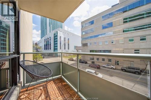 111 Riverside Drive Unit# 312, Windsor, ON - Outdoor With Balcony