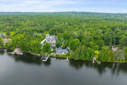 Photo aérienne - 916 Ch. Viens, Magog, QC - Outdoor With Body Of Water With View
