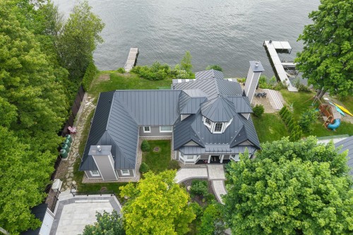 Photo aérienne - 916 Ch. Viens, Magog, QC - Outdoor With Body Of Water