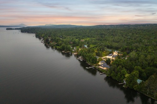 Photo aérienne - 916 Ch. Viens, Magog, QC - Outdoor With Body Of Water With View
