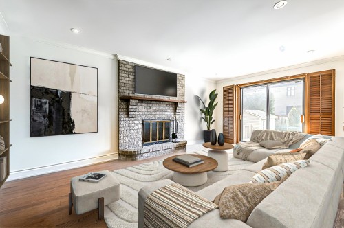 Salle familiale - 114 Rue Ryan, Dollard-Des-Ormeaux, QC - Indoor Photo Showing Living Room With Fireplace