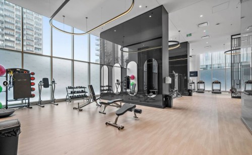 Exercise Room - 2505-2300 Rue Tupper, Montréal (Ville-Marie), QC - Indoor Photo Showing Gym Room