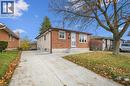 The property features a brick and siding exterior, a front entrance with steps, and a paved driveway - 217 Johanna Drive, Cambridge, ON  - Outdoor 