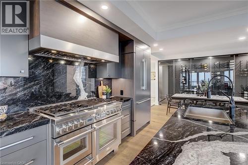 2060 Lakeshore Road Unit# 308, Burlington, ON - Indoor Photo Showing Kitchen With Double Sink With Upgraded Kitchen