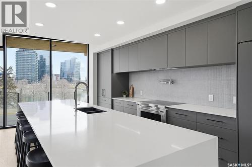 301 212 Saskatchewan Crescent, Saskatoon, SK - Indoor Photo Showing Kitchen With Upgraded Kitchen
