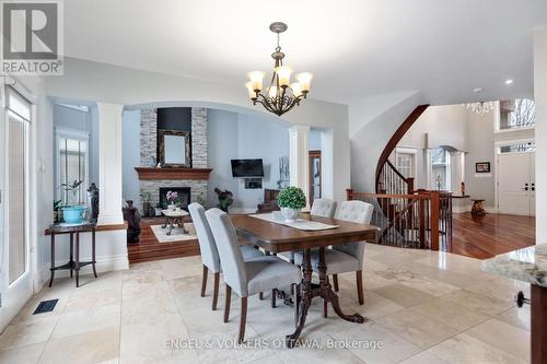 453 Rahul Crescent, Ottawa, ON - Indoor Photo Showing Dining Room With Fireplace
