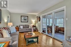 Living room with views of the covered porch - 