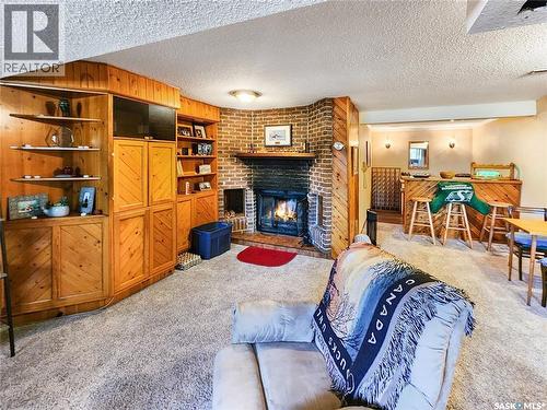 3069 Sherman Drive, Prince Albert, SK - Indoor With Fireplace
