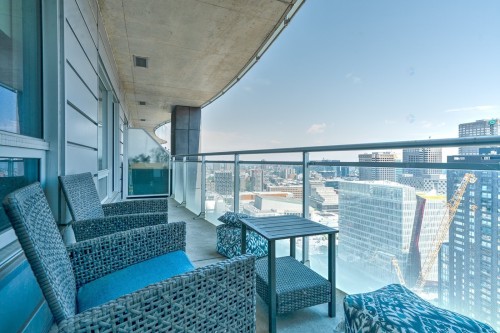 Balcony - 2610-405 Rue De La Concorde, Montréal (Ville-Marie), QC - Outdoor With Balcony With Exterior