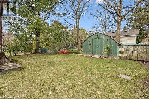Expansive backyard with a large lawn area and mature trees - 155 Hungerford Road, Cambridge, ON - Outdoor