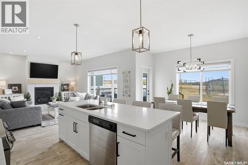 342 Stilling Manor, Saskatoon, SK - Indoor With Fireplace