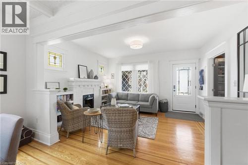 199 Kensington Avenue S, Hamilton, ON - Indoor With Fireplace