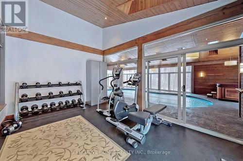 7651 Milburough Line, Milton, ON - Indoor Photo Showing Gym Room