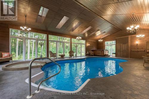 7651 Milburough Line, Milton, ON - Indoor Photo Showing Other Room With In Ground Pool