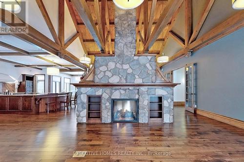 7651 Milburough Line, Milton, ON - Indoor Photo Showing Living Room With Fireplace