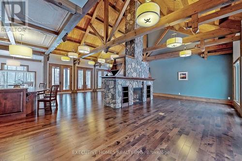 7651 Milburough Line, Milton, ON - Indoor With Fireplace