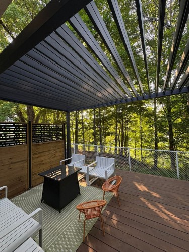 Balcon - 365 Ch. Chamberlain, Dixville, QC - Outdoor With Deck Patio Veranda With Exterior