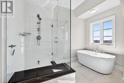 Freestanding tub & glass shower - 