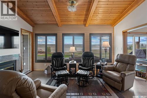 70 Cactus Drive, Saskatchewan Landing, SK - Indoor Photo Showing Living Room With Fireplace
