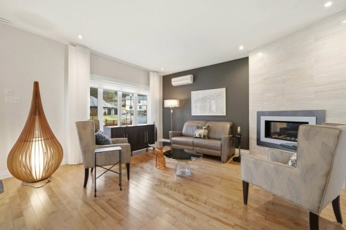 Salon - 96 Rue Mountain, Granby, QC - Indoor Photo Showing Living Room With Fireplace