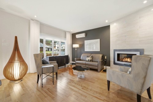 Salon - 96 Rue Mountain, Granby, QC - Indoor Photo Showing Living Room With Fireplace