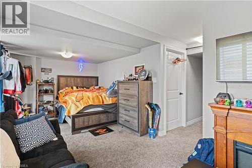 basment set up as 4th bedroom - 88 Severino Circle, Smithville, ON - Indoor Photo Showing Bedroom