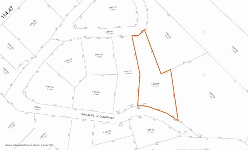 Plan (croquis) - Ch. De La Doncaster, Sainte-Adèle, QC 