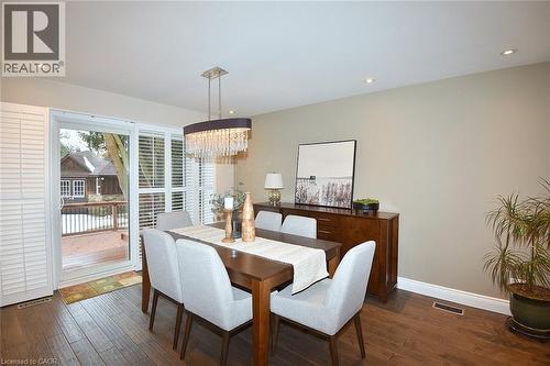 Hardwood floors - 626 Vanderburgh Drive, Burlington, ON - Indoor Photo Showing Dining Room