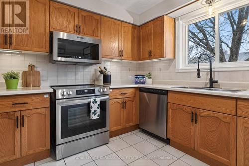 189 Templemead Drive, Hamilton, ON - Indoor Photo Showing Kitchen With Double Sink