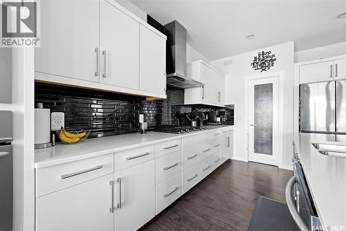 5237 Snowbirds Crescent, Regina, SK - Indoor Photo Showing Kitchen With Upgraded Kitchen
