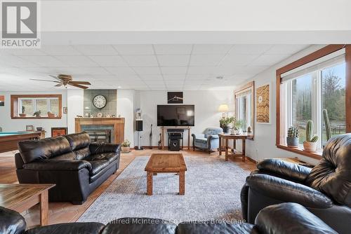 073091 10Th Sideroad Sdr, West Grey, ON - Indoor Photo Showing Living Room With Fireplace