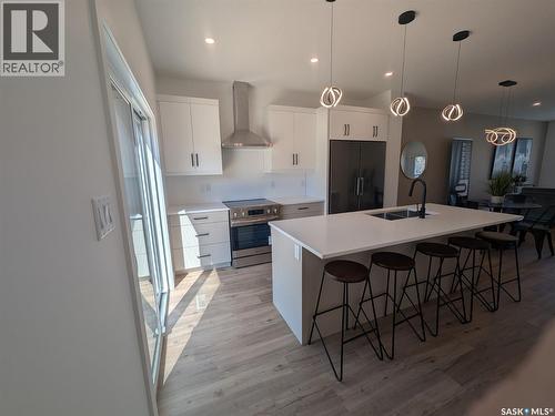 2460 Lindsay Street, Regina, SK - Indoor Photo Showing Kitchen With Double Sink With Upgraded Kitchen
