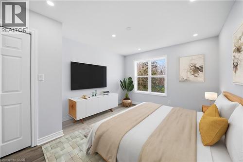 VIRTUALLY STAGED - 233B Vine Street, St. Catharines, ON - Indoor Photo Showing Bedroom