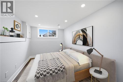 VIRTUALLY STAGED - 233B Vine Street, St. Catharines, ON - Indoor Photo Showing Bedroom