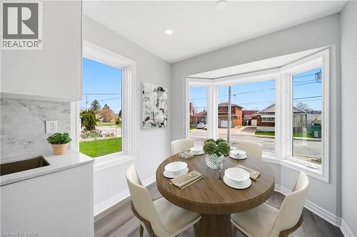 VIRTUALLY STAGED - 233B Vine Street, St. Catharines, ON - Indoor Photo Showing Dining Room