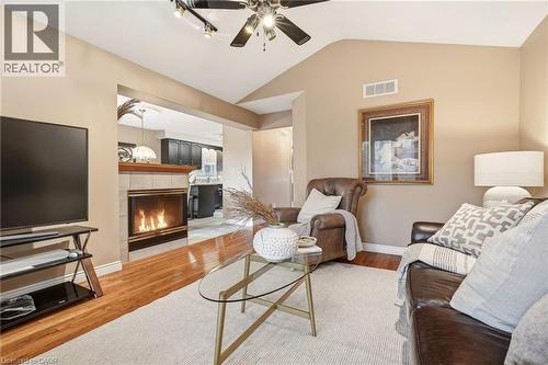 1156 Augustus Drive, Burlington, ON - Indoor Photo Showing Living Room With Fireplace