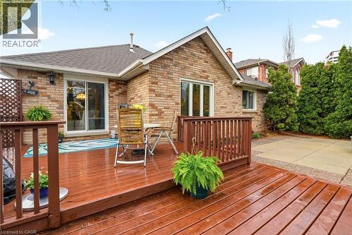 Private Fenced Back Yard w/tiered Deck - 1156 Augustus Drive, Burlington, ON - Outdoor With Deck Patio Veranda With Exterior