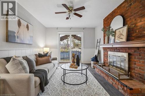 2208 Melissa Crescent, Burlington, ON - Indoor Photo Showing Living Room With Fireplace
