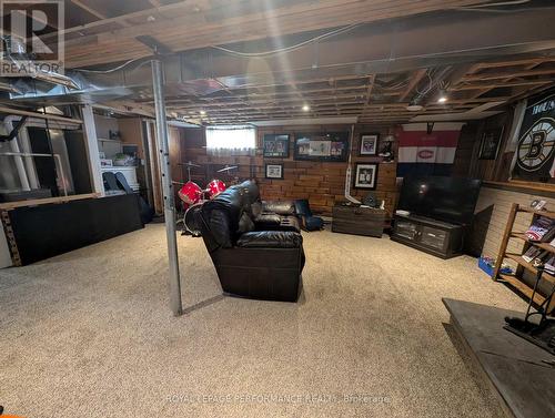 Basement rec room - 320 Baldwin Avenue, Cornwall, ON - Indoor Photo Showing Basement