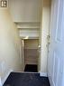 Entryway with white door featuring brass hardware, leading to a carpeted staircase with white trim, and light wood flooring visible at the bottom - 62 Richwill Road Unit# Lower, Hamilton, ON  - Indoor Photo Showing Other Room 
