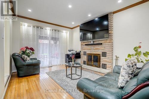 1114 Maple Gate Road, Pickering, ON - Indoor Photo Showing Living Room With Fireplace