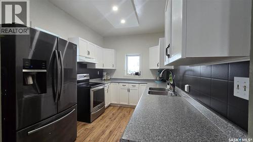 112 1St Avenue, Vibank, SK - Indoor Photo Showing Kitchen With Double Sink