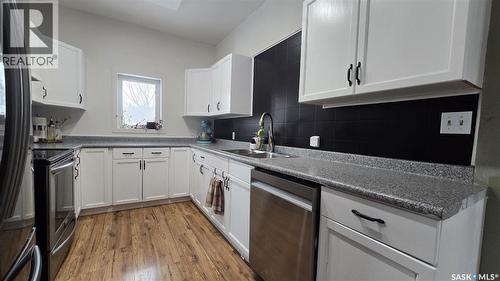 112 1St Avenue, Vibank, SK - Indoor Photo Showing Kitchen With Double Sink