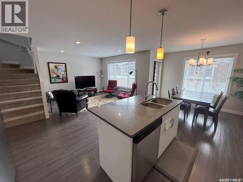 1061 Kolynchuk Crescent, Saskatoon, SK - Indoor Photo Showing Kitchen With Double Sink