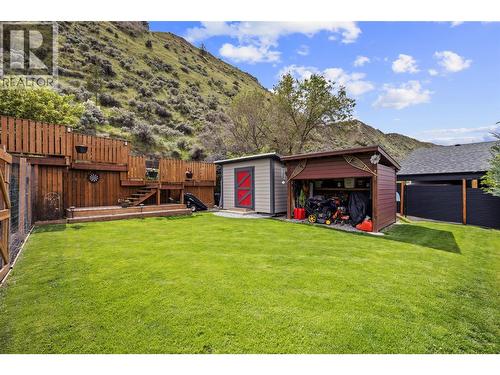 Back Yard leading to upper deck area - 2015 Valleyview Drive, Kamloops, BC - Outdoor