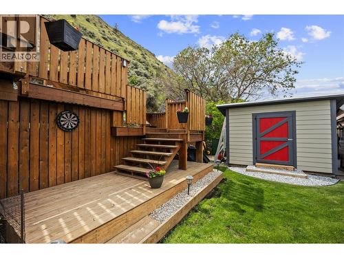Additional storage shed & darts area - 2015 Valleyview Drive, Kamloops, BC - Outdoor With Deck Patio Veranda With Exterior